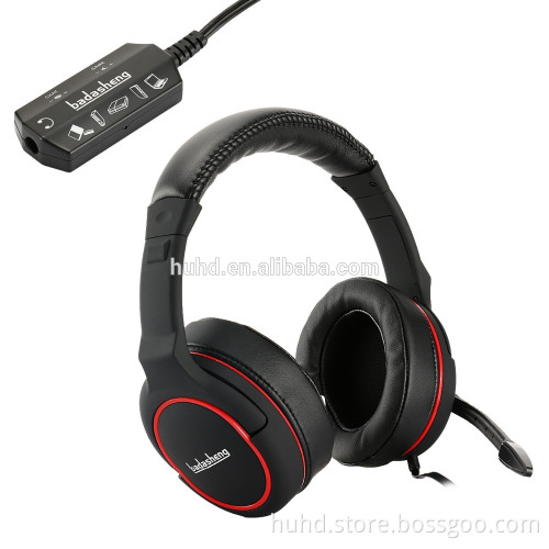 NEW Multi-platforms Gaming stereo Headset PC game headphone For PS4/PS3/Xbox 360/Xbox one/MAC/Tablet with detachable control box